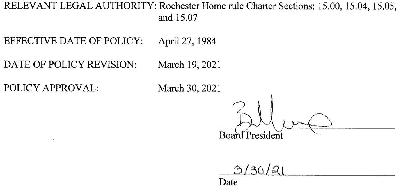 Signature of Brian Morgan, Board President