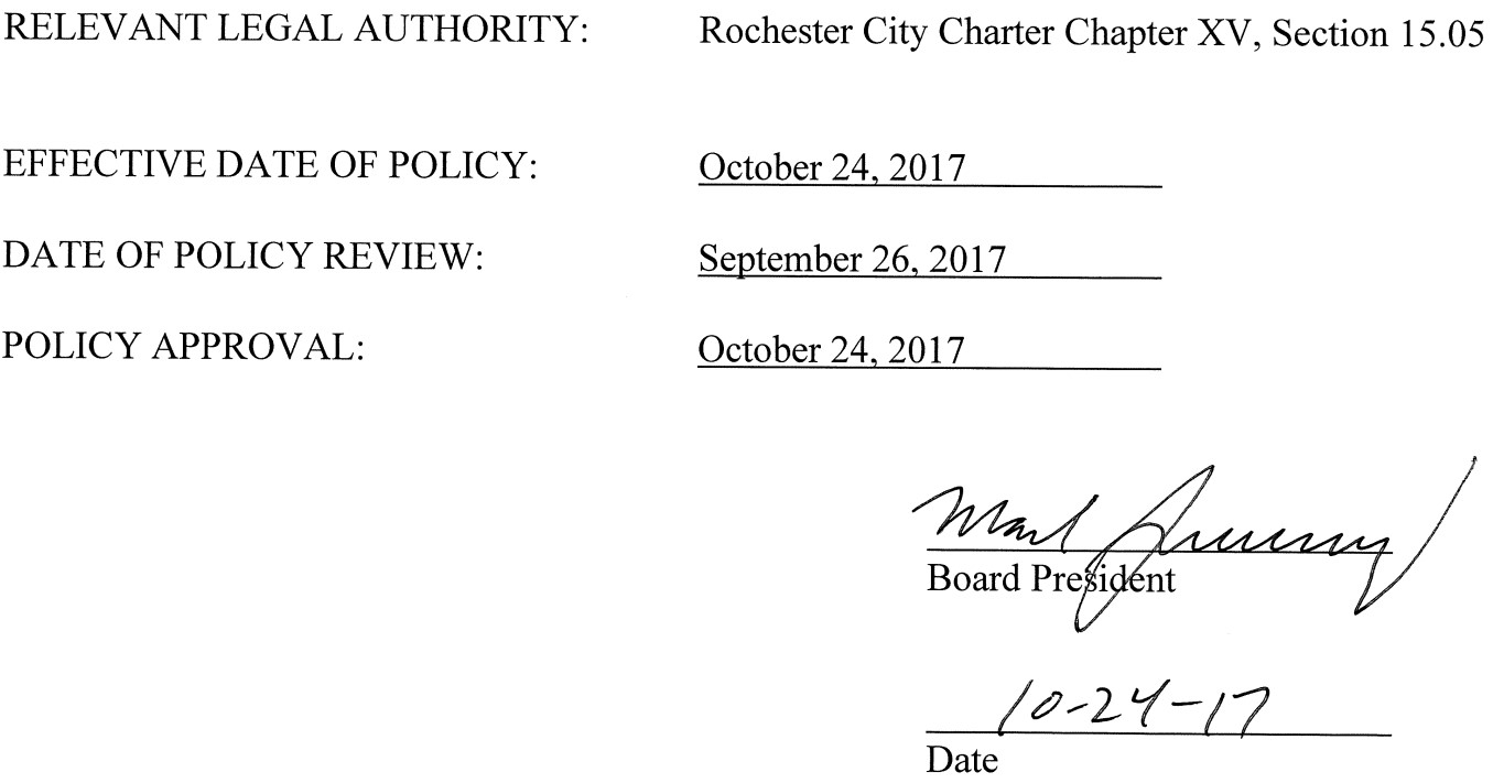 Signature of Mark Browning, Board President