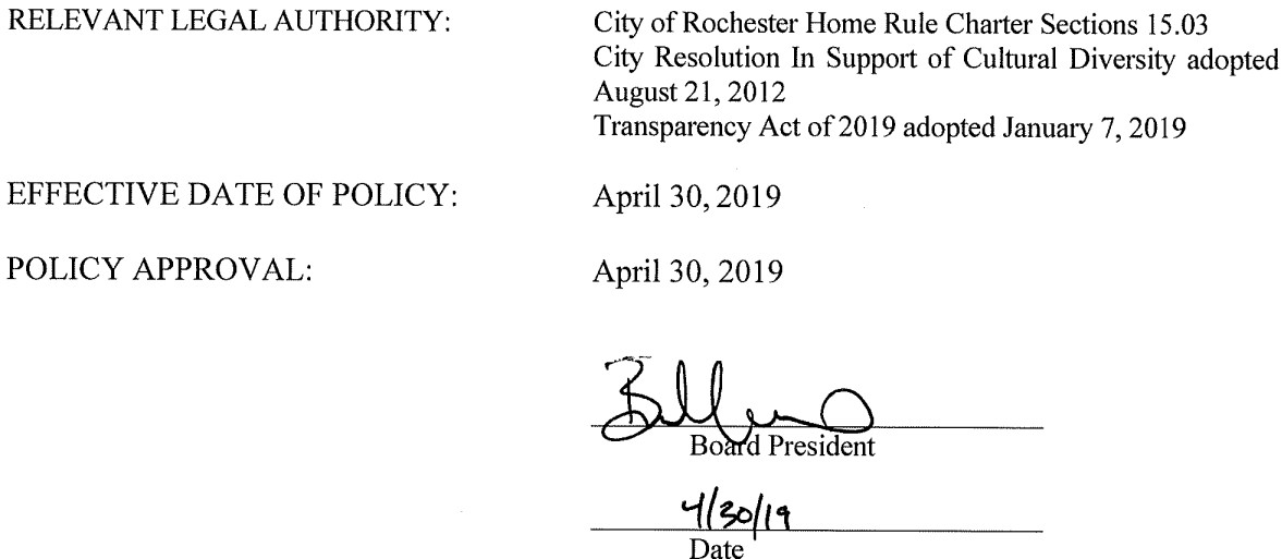 Signature of Brian Morgan, Board President