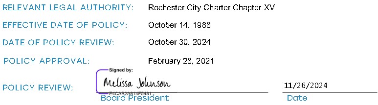 Signature of Melissa Graner-Johnson, Board President